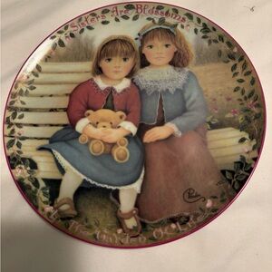 Bradford Exchange SISTERS ARE BLOSSOMS 1st Kindred Moment Collectors Plate 1995